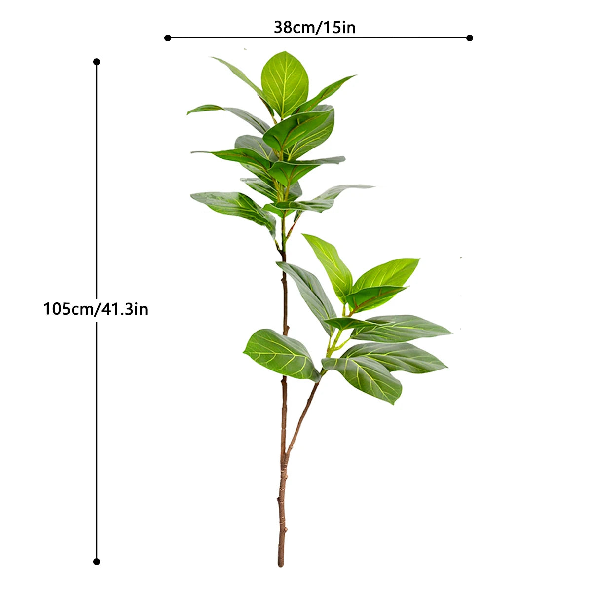 77-135cm (53.1in) Artificial Fiddle Leaf Ficus Fig Plant for Outdoor Courtyard Garden Balcony Indoor Home and Office Decoration