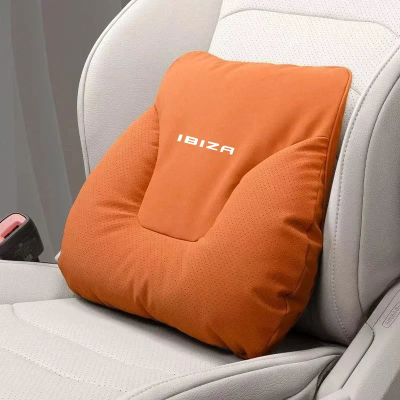 For SEAT IBIZA FR Car Headrest Neck Support Seat Lumbar Cushion Soft Neck Pillow Automobile interior Accessories