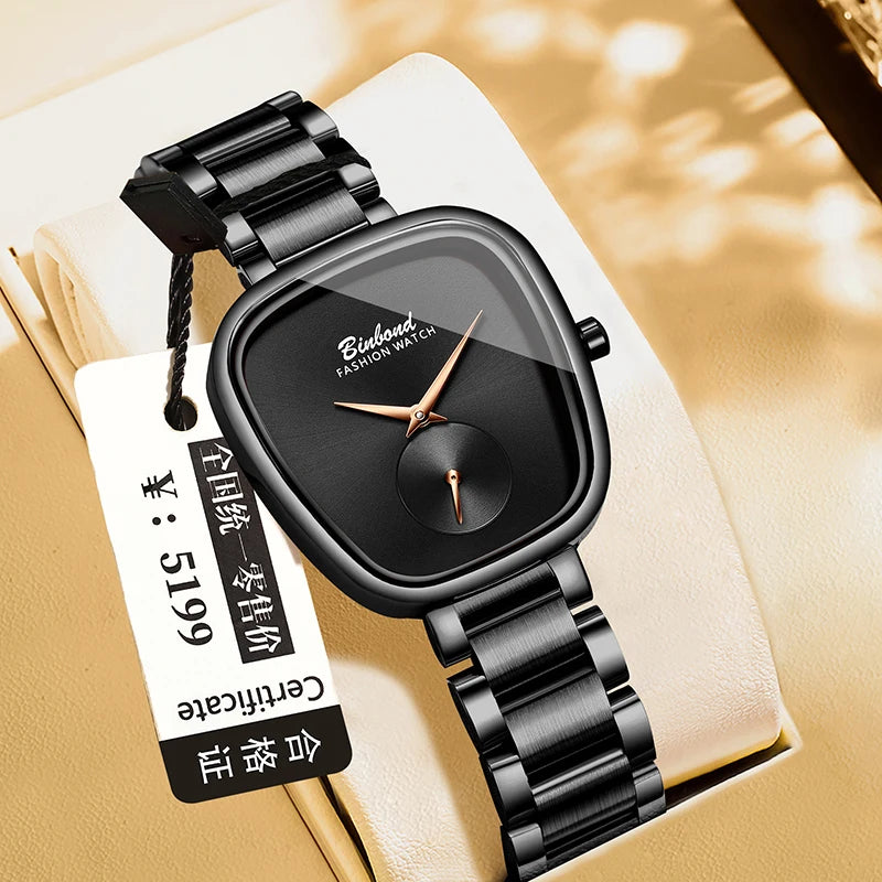 BINBOND Luxury Fashion Women's Watch Waterproof Stainless Steel Women's Watch Simple High Quality Quartz Watch Watches for Woman