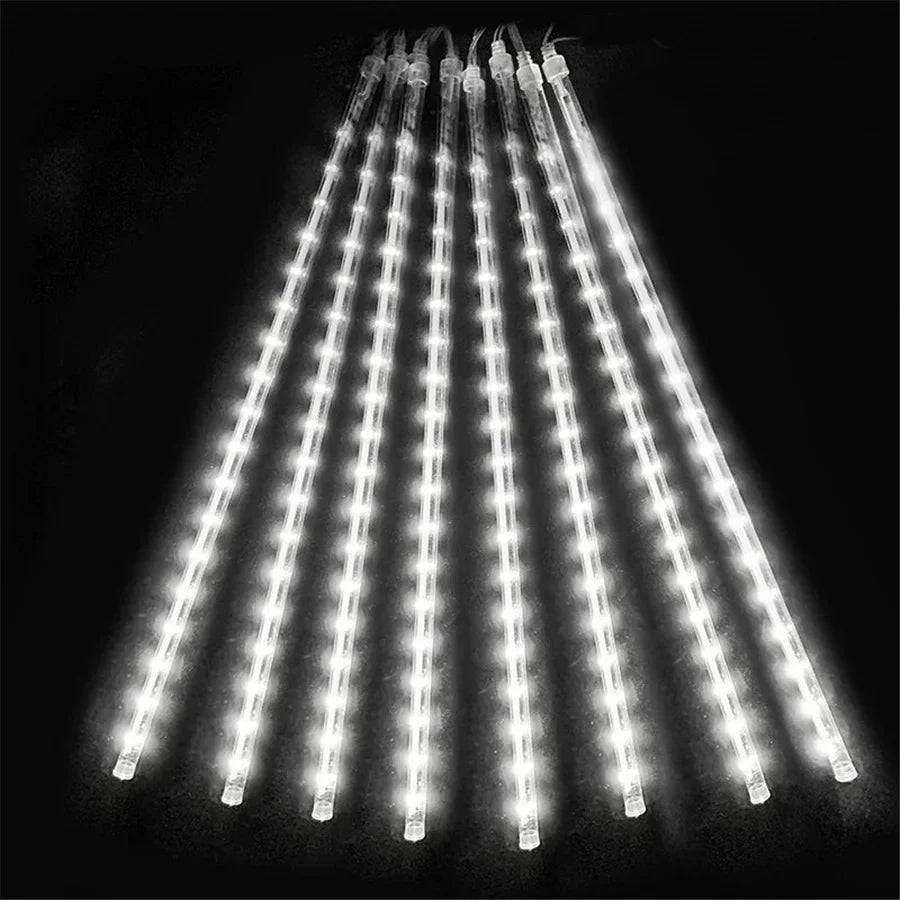 50CM Christmas Garland Fairy Lights Waterproof Led Meteor Shower Garden String Light for Home Party Wedding Indoor Outdoor Decor