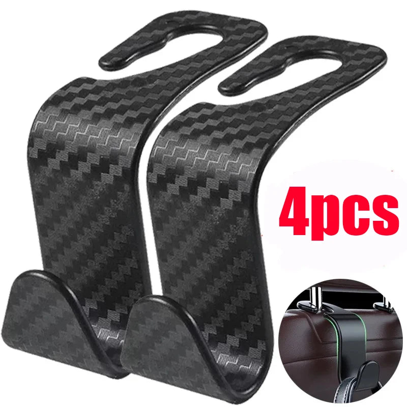 Car Seat Hooks Headrest Storage Hanger Car Interior Hanging Hook Back Seat Organizer Holder Auto Interior Hooks Accessories