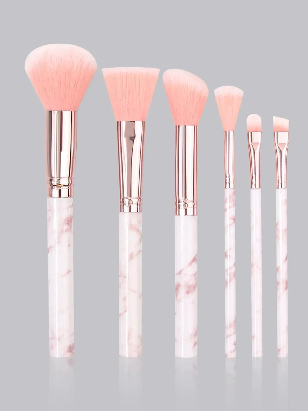 12PCS Pink Marble Beauty Set