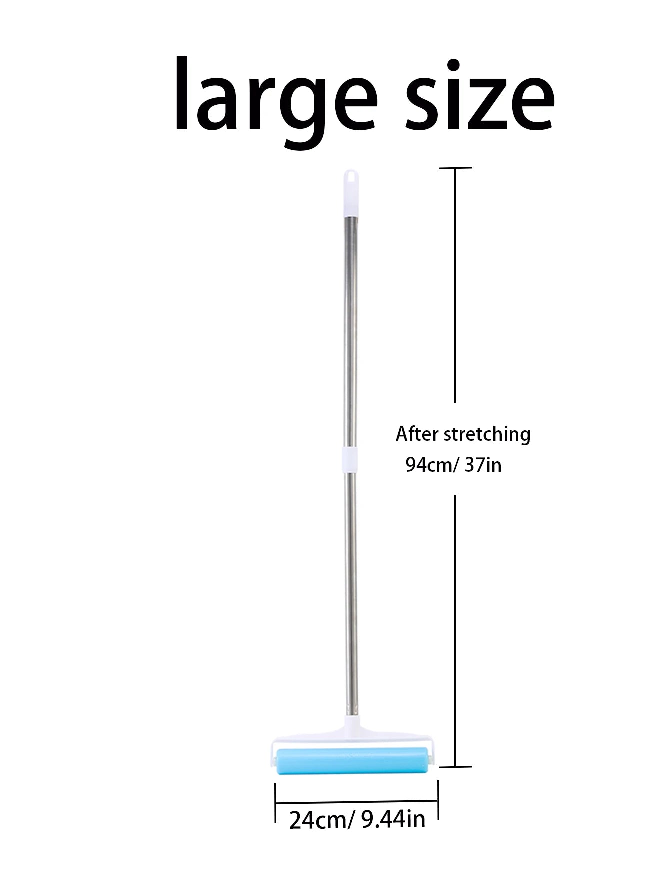 Washable Reusable Hair Sticking Device With Extendable Handle For Sticking Clothes Bed Sheets Dust Pet Flooring Carpet Cleaning