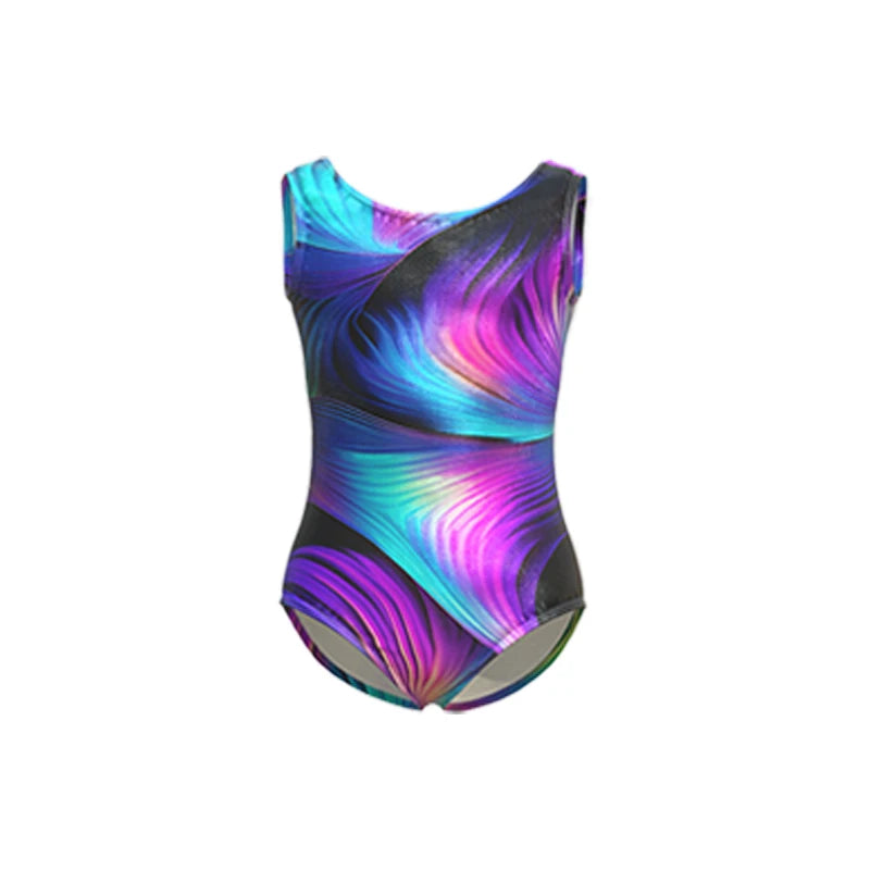 Girls Gymnastics Ballet Leotards Toddler Colorful SleevelessTank Dance Leotard Kids Dancewear Activewear
