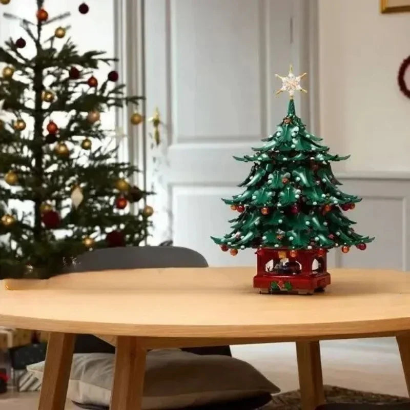 2026 Fresh Launch 3171PCS Christmas Tree Building Bricks DIY Model  Household Decor Xmas Birthday Presents Christmas Toys gifts