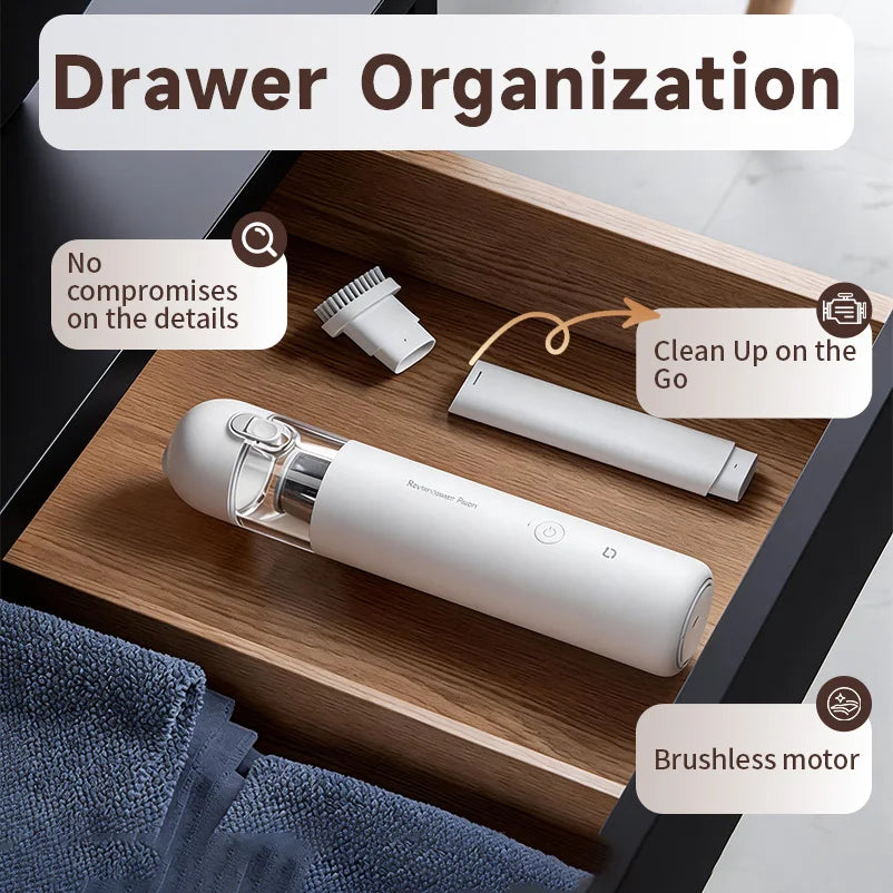 Xiaomi Mijia Handheld Vacuum Cleaner 12000Pa Strong Suction Cordless Rechargeable Portable for Home Car Pet Hair Cleaning
