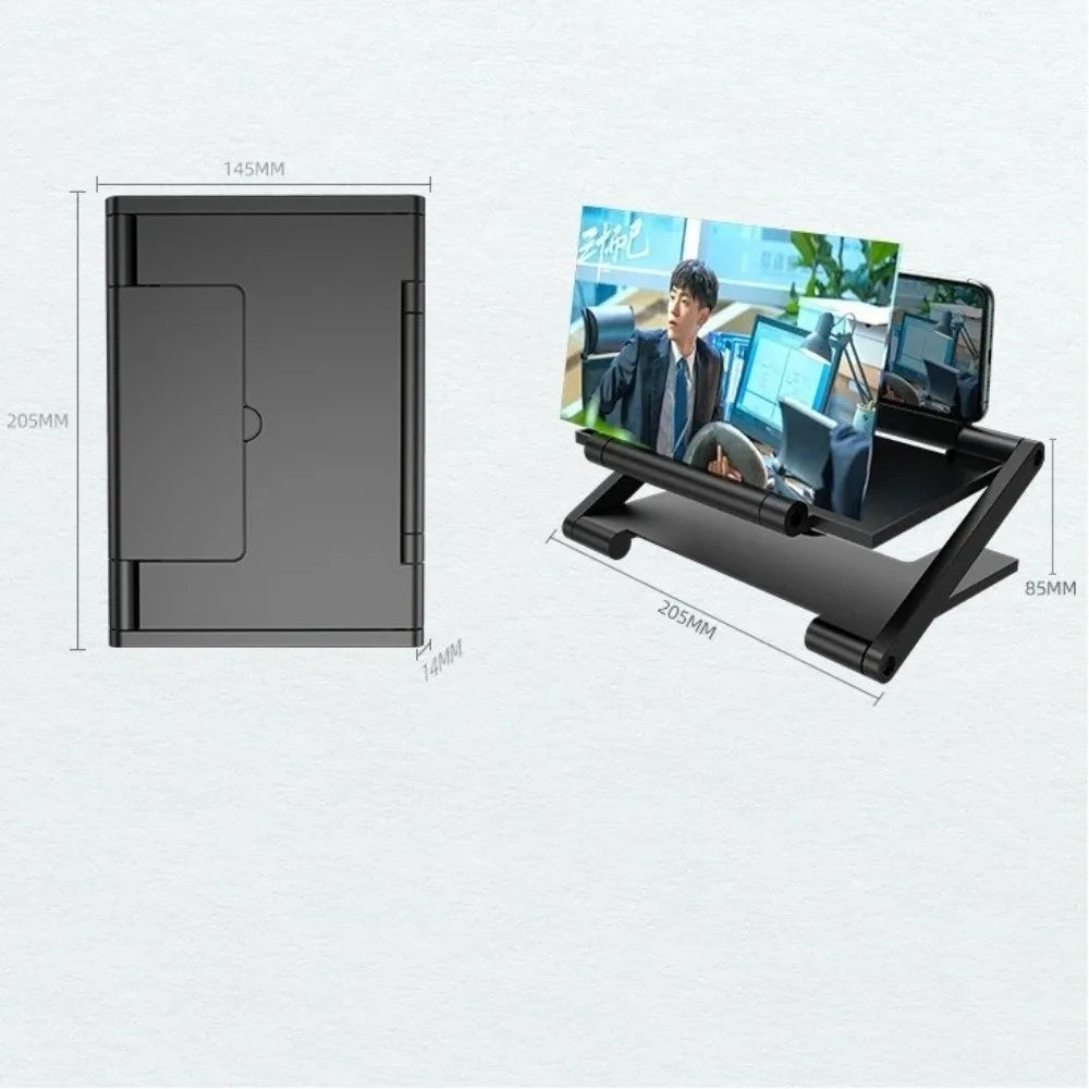 Portable Folding Cell Phone Screen Amplifier HD Multi functional Mobile Phone Magnifying Glass Enlarged Screen HD Projector
