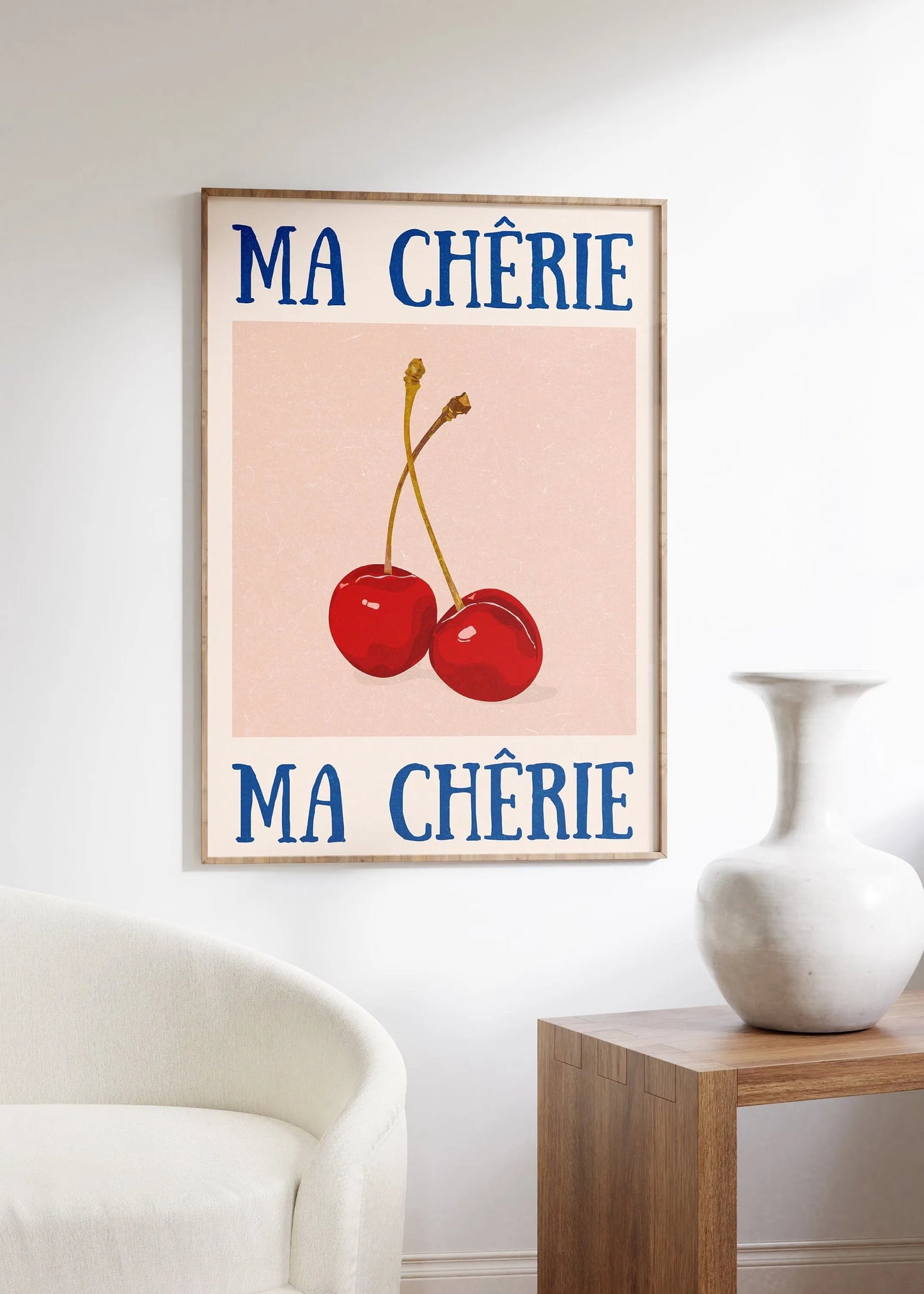 Amore Green Striped Canvas Printing Vino Wine Glass & Pepper Wall Art Poster Modern Living Room Bedroom Kitchen Home Decor Gifts