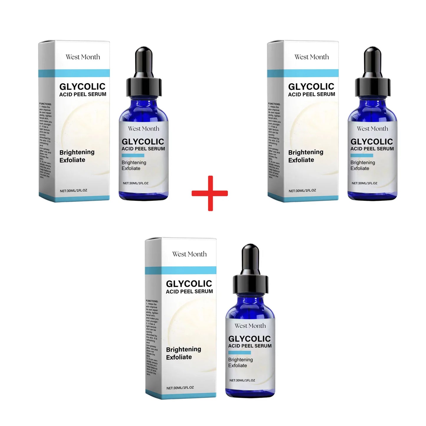 Glycolic Acid Peel Serum Exfoliating Minimizing Pores Reduce Acne Repair Moisturizer Brighten Nourish Whitening Beauty Skin Care