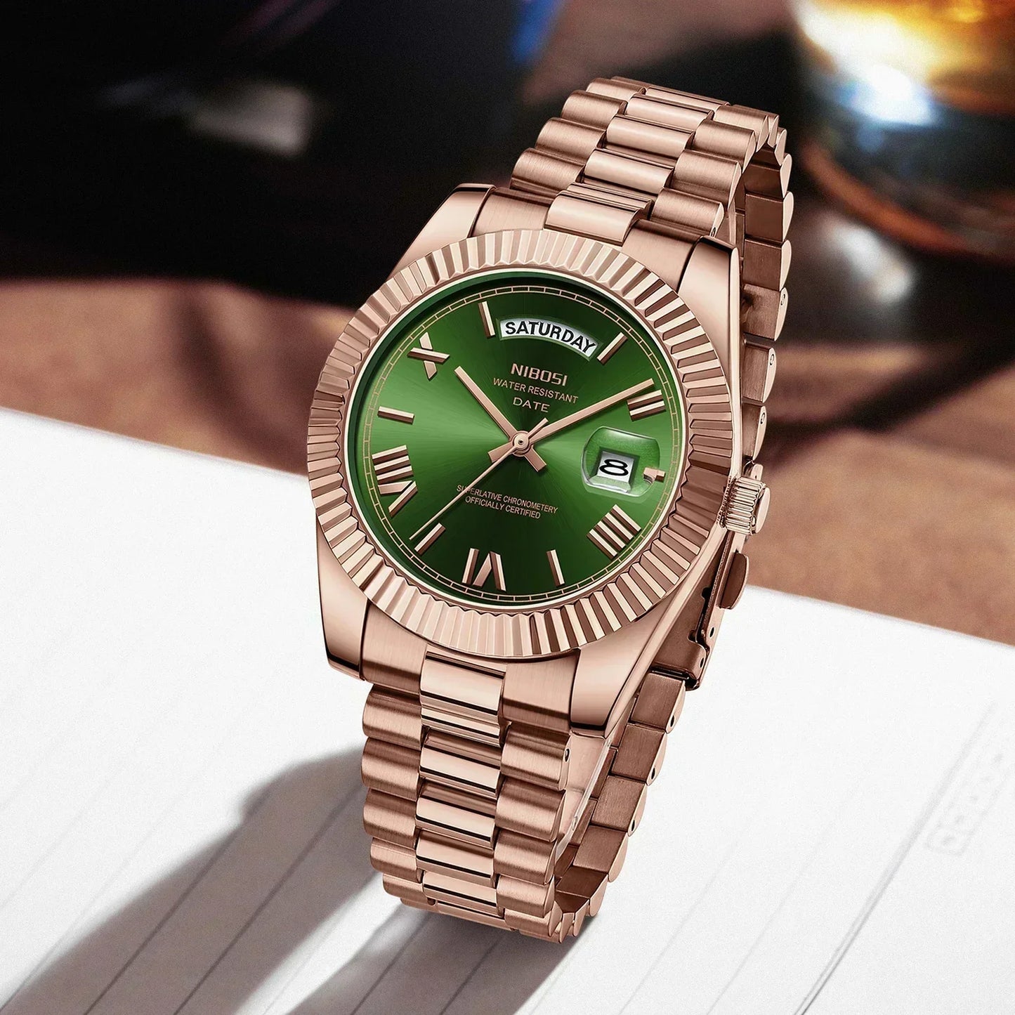 NIBOSI Fashion Watch Men Day Date Miyota Quartz Men Watch Top Brand Luxury Wristwatch Waterproof Steel Male Clocks Reloj Hombre