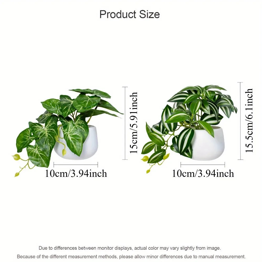 1PC Artificial Foliage Plant Pot Bonsai Party Mall Home Desktop Office Decor Small Bonsai Fake Flower Potted Home Decorations