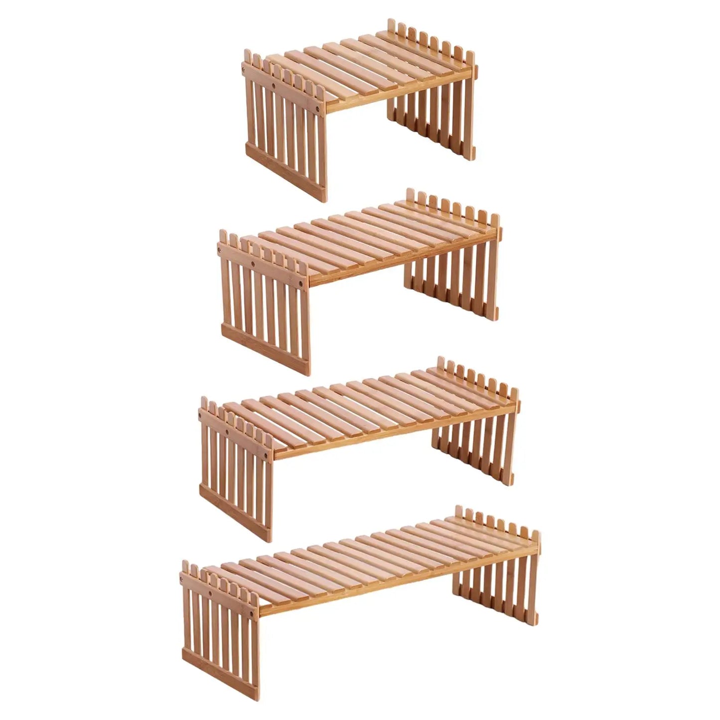 Flower Shelf Wooden Tabletop Plant Support Stand Simple Flower Pot Display Rack for Home Patio Lawn Garden Planter Holder