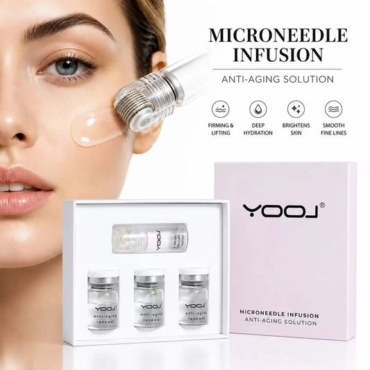 0.25mm Microneedle Essence Kit, Transparent Texture Facial Serum Set Anti‑Aging Skin Regeneration Home Beauty Skin Care