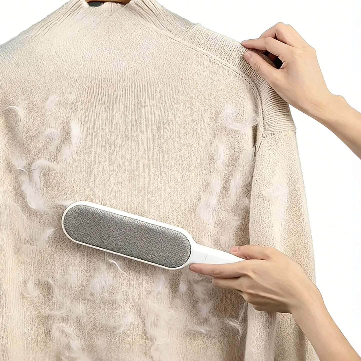 Reusable Washable Lint Brush - Double-Sided Static Pet Hair Remover for Clothes Sofa Carpet