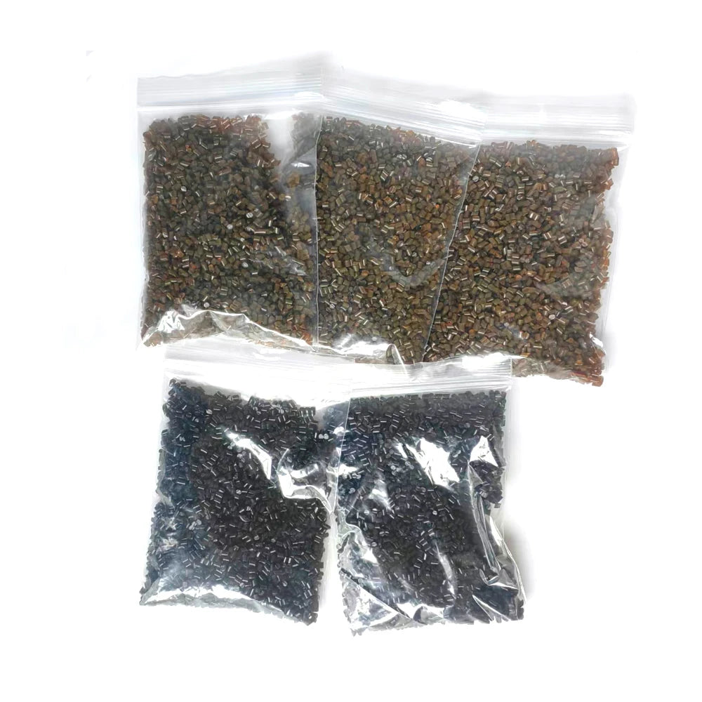 20G/50G/100G Italian Glue Beads Keratin Glue Granules Grains Amber Brown/Black Color For  Keratin Hair Extension Hair Adhesive