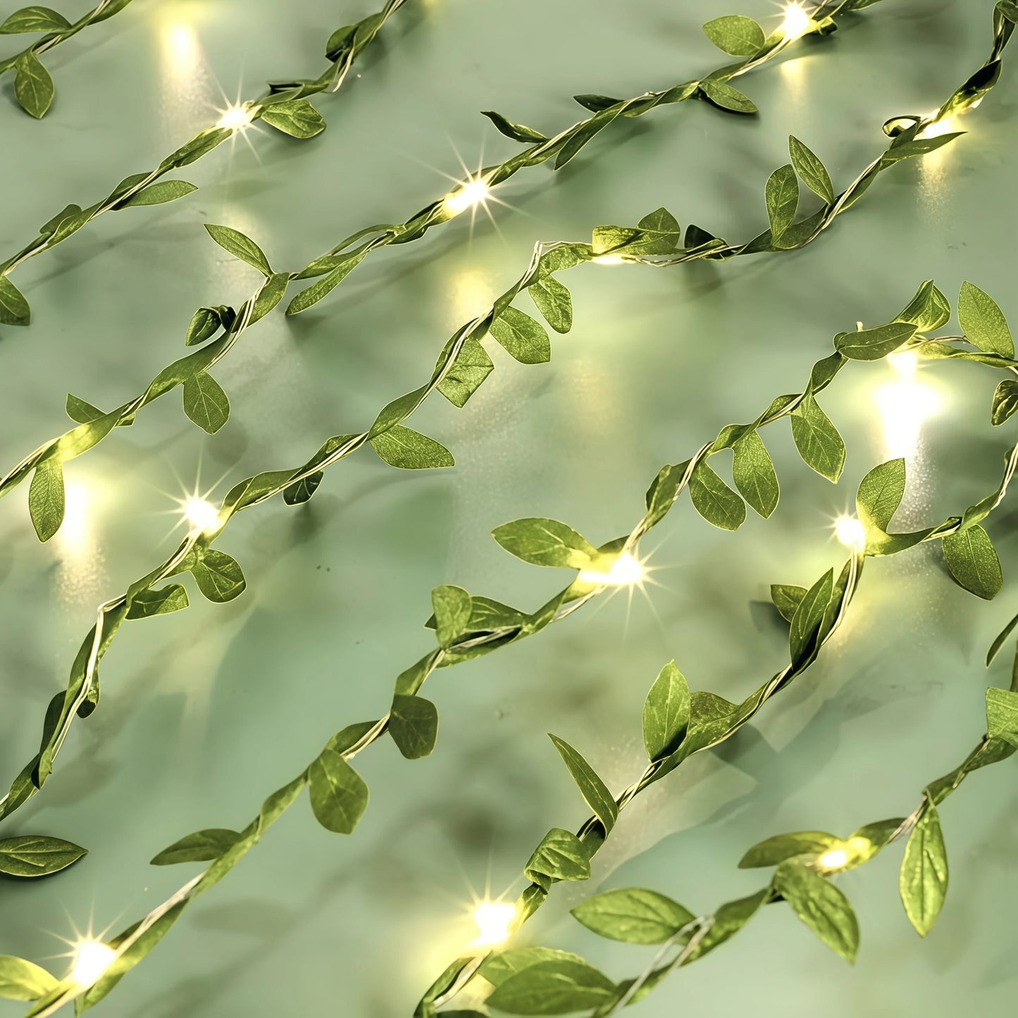 Green Leaf String Light Ivy Leaf Fairy Lights for Bedroom Party Festival Wedding  Birthday Christmas Valentine's Day Decor