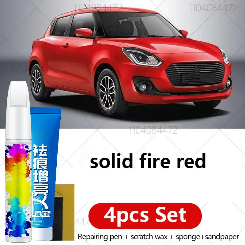 Car Paint Repair Pen For 2004-2025 Maruti Suzuki Swift Paint Scratch Repair Accessories 4PCS Black ZTT White ZVR yellow Gray