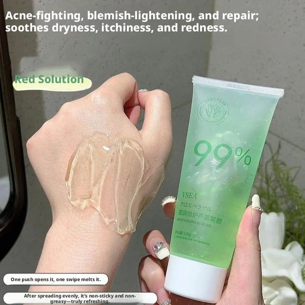 Moisturizing Aloe Gel For Face,Sensitive Skin Aloe Vera Watery Gel,99% Aloe Vera Gel Naturally Hydrating For Soothing Skincare