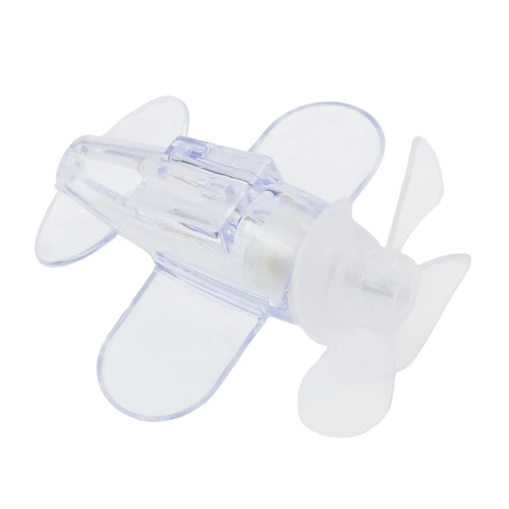 Rotatable Luminous Wind Power Plane Ornament Auto Motorbike Cycling Night Decoration Lamp