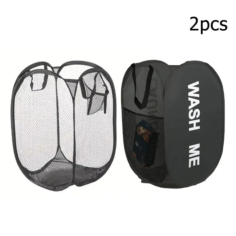 Foldable Mesh Laundry Storage Basket