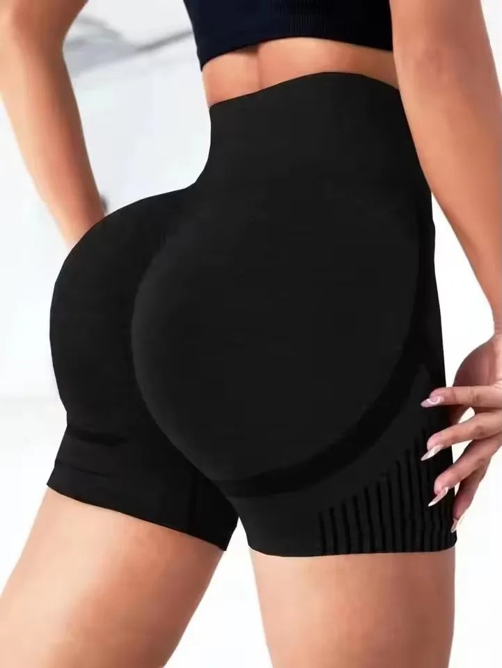 High Waisted Yoga Shorts for Women Tummy Control Butt Lifting Workout Shorts Gym Running Activewear Ladies Fitness Bottoms