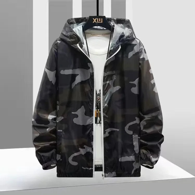 Men Women Running Sportswear Beach Hooded Clothes Couple Jackets Camouflage Transparent Sunscreen Coat  Camo High Quality Clothe