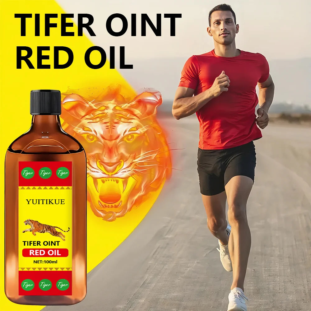 YUITIKUE Tifer Oint Red Oil - Joint & Body Care for Ankles/Elbows/Backs/Knees - Suitable for All People - 100ML