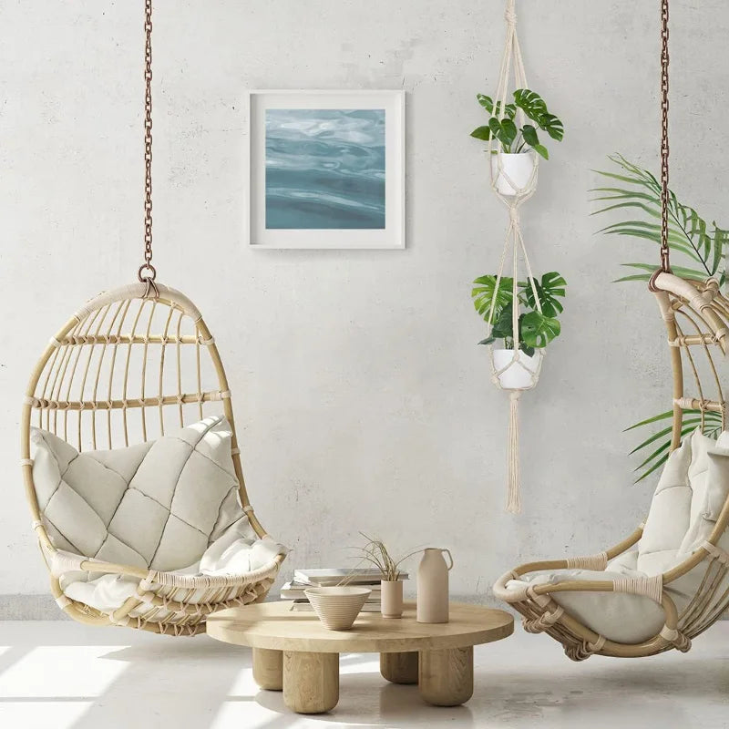 Hanging Plant Handmade Macrame Plant Hanger Flower Pot Planter Hanger Wall Decor Courtyard Garden Hanging Planter Hanging Basket