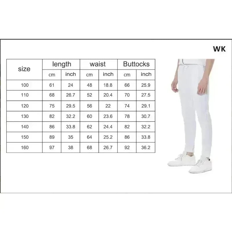 2026 Summer Men's Casual Street Style Trendy Cross Print Fashionable Slightly Flared Color-Block Design Sweatpants Kids Pants