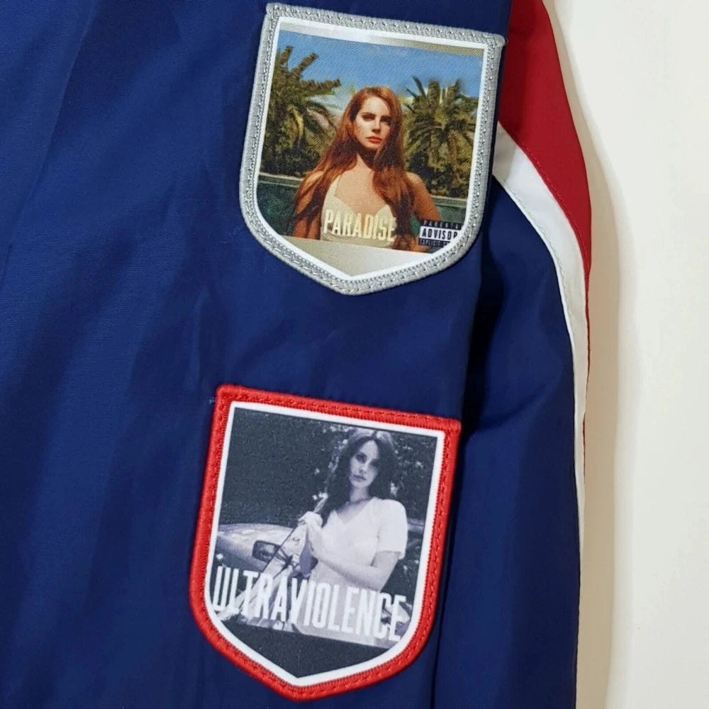 Lana Merch Commemorative LDR Racer Jackets 2026 Navy For Women And Men Racing Jacket With Patches Del Top Coat Reys Lady Clothes