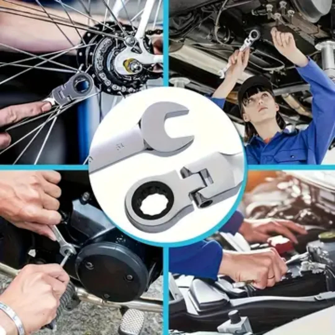10PC Auto Repair Wrench Set, Hand Tools Suitable for Automobile Maintenance, Garage Workshop, Household DIY and Mechanical Repai