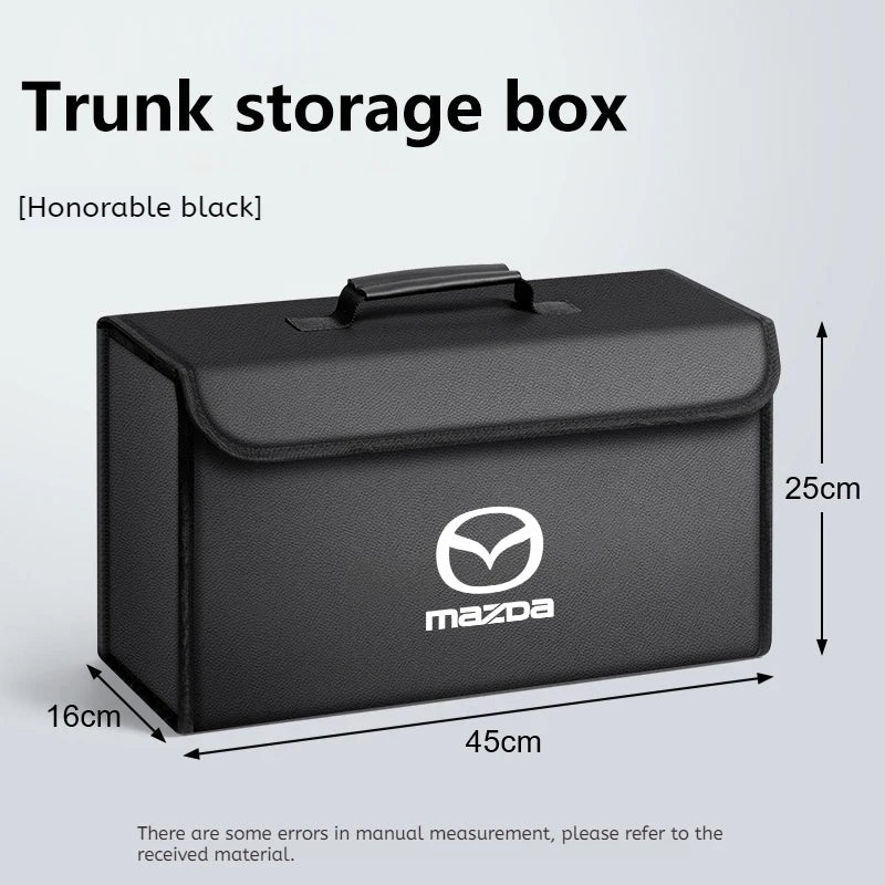 Car Trunk Storage Box Organizer For Mazda 2 3 5 6 CX-60 CX-90 CX-70 CX-7 Foldable Stowing Tidying Bag Container Bag Accessories