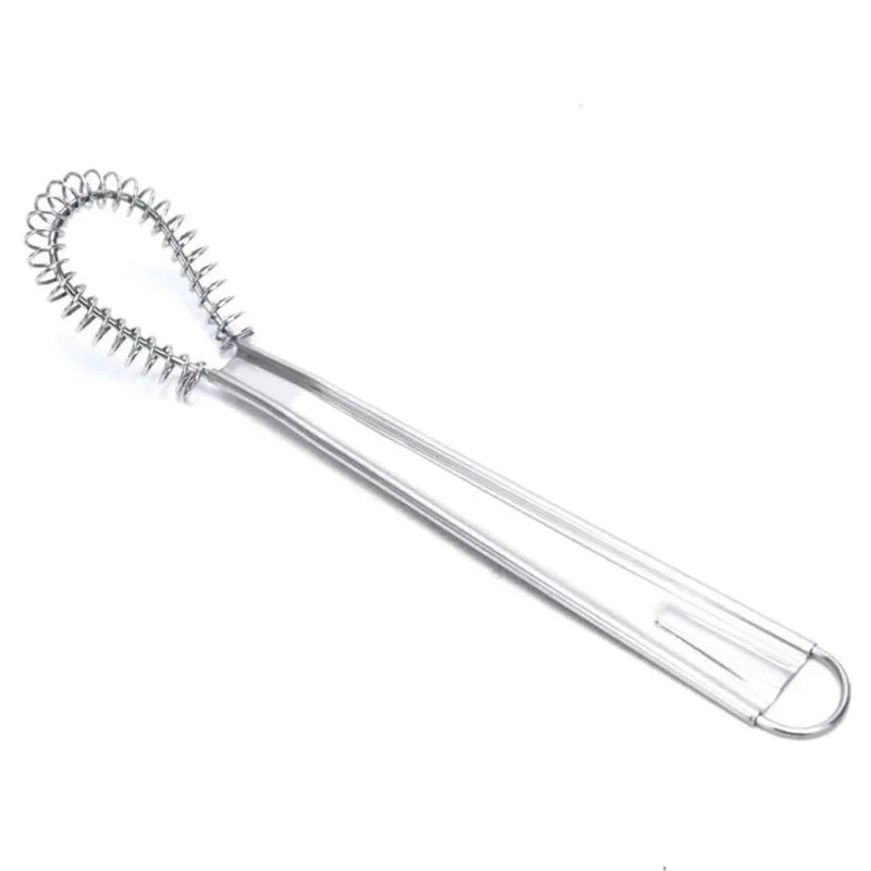 1Pc Mini Handheld Egg Blender Stainless Steel Spring Manual Egg Beater Honey Cream Blender Kitchen Baking Tools