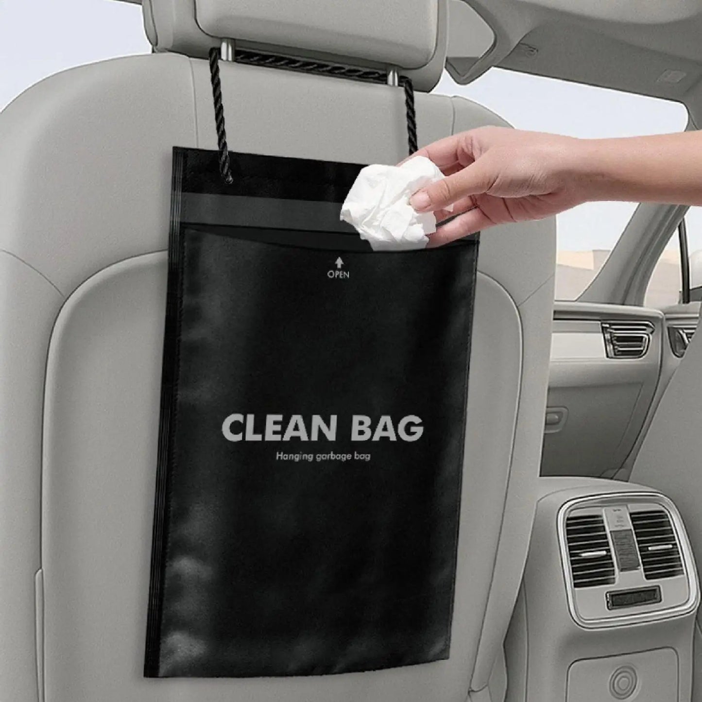 50Pcs Hanging Car Trash Bag Disposable  Car Hanging Trash Bag Portable Storage Case Portable Universal Vehicle Trash Bags