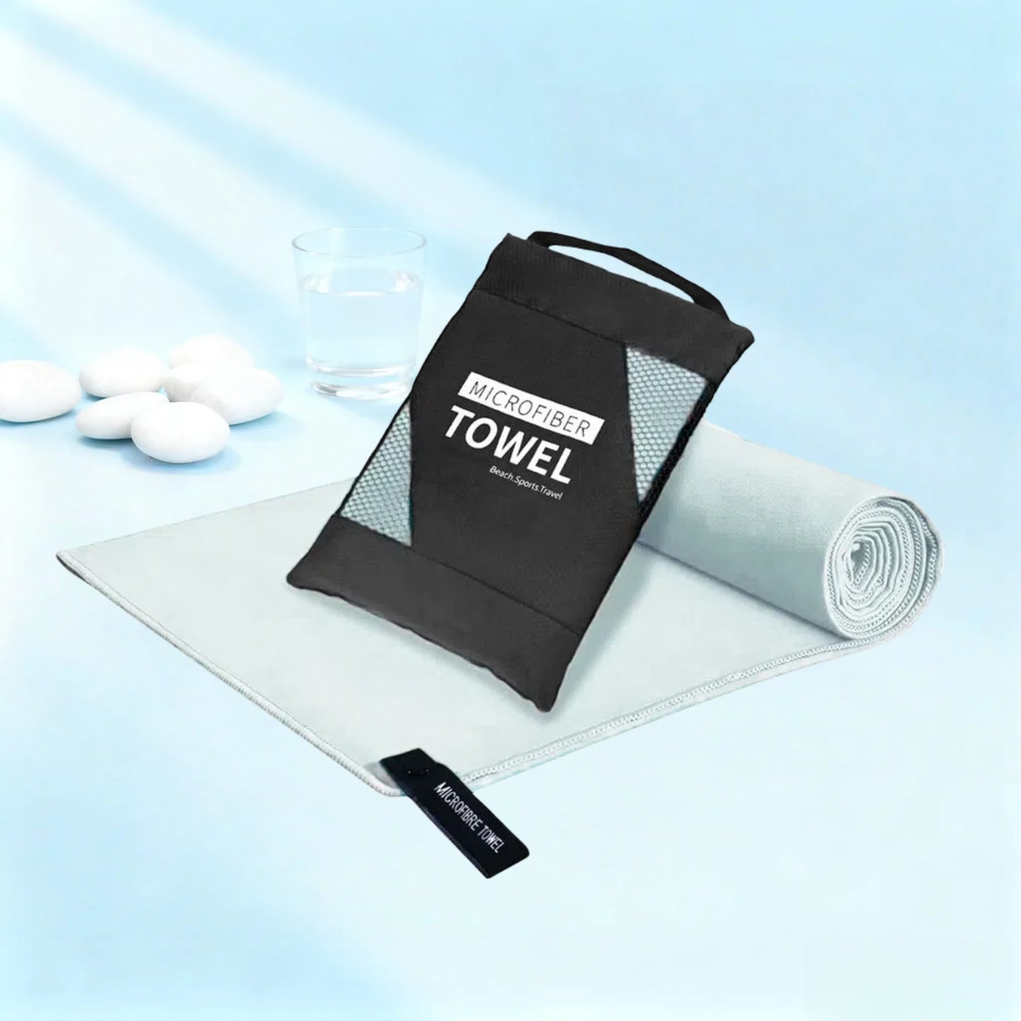 Microfiber Quick-Dry Lightweight Sandproof Towel  Portable Compact for Swim Yoga Gym Beach Travel Sports Supplies
