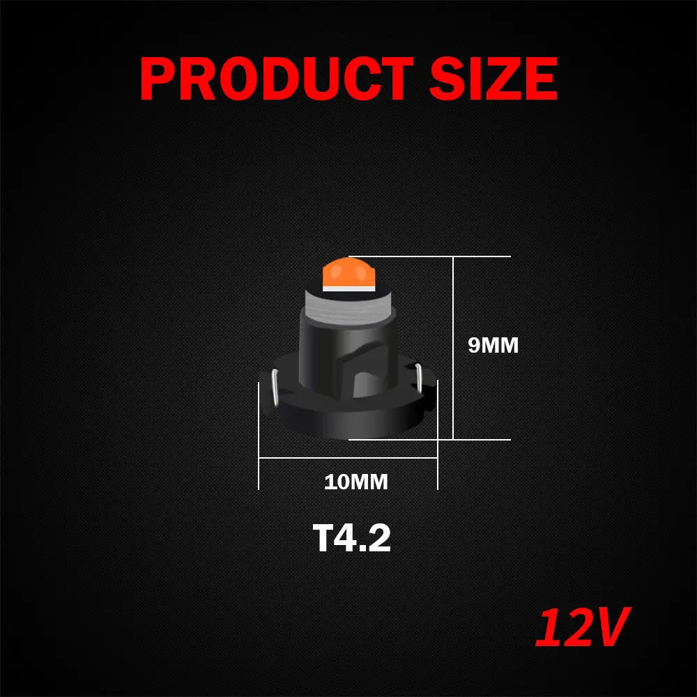 KEIN 10PCS 12V 24V T3 T4.2 T4.7 T5 B8.5D B8.4 B8.4D B8.3 B8.5 T4 509T bX8.4d W3W Led Bulb Instrument Dashboard Car Truck Light