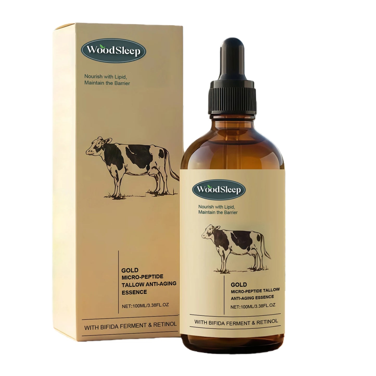 Beef Tallow Nourishing Serum Moisturizing Skin Soothing Glowing Soft Rejuvenation Hydrating Face Serum Anti Wrinkle Daily Care