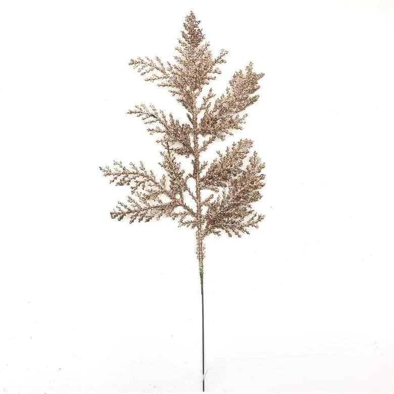 10/20Pcs Glitter Artificial Leaves Bundle Xmas Christmas Tree Decoration Vase Arrangement Home Party DIY Floral Garland Decor