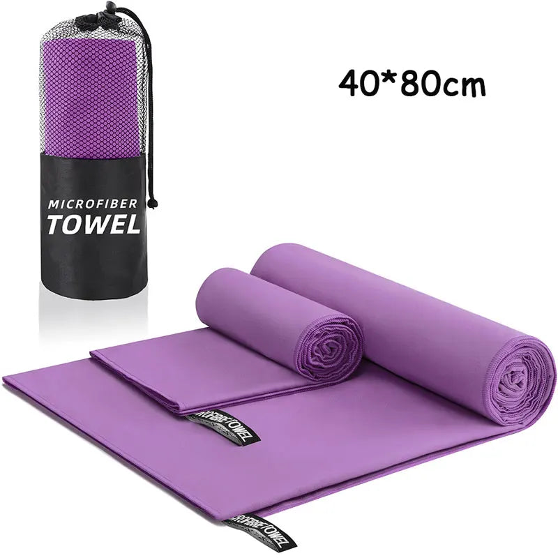 Quick-Drying Microfiber Absorb Sweat Sports Towel 40x80CM Swimming Gym Yoga Fitness Camping Running Beach Washcloth Towels