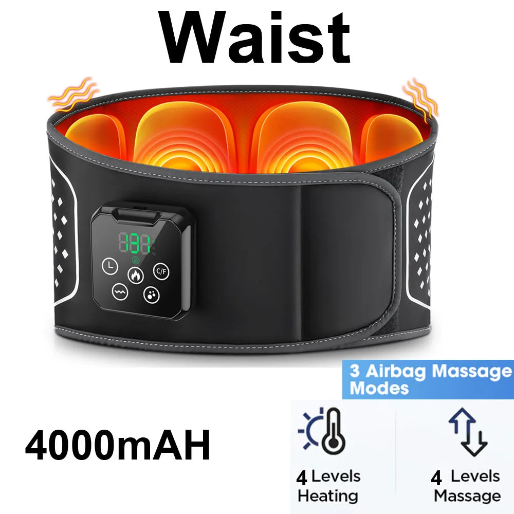 Heat Lumbar Brace Support Massager Waist Massager Back Belt Heath Care Comfortable Material for Office Workers Home Use