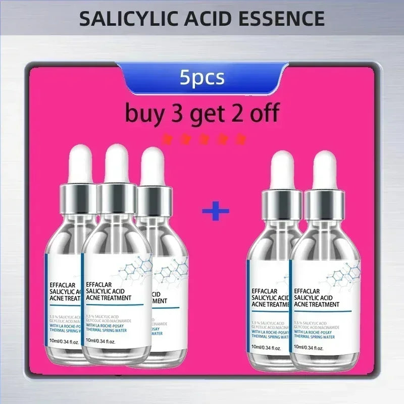 Face Serum Fruit Acid Acne Treatment Oil Control Remove Blackheads Shrink Pores Skin Texture Improve Care