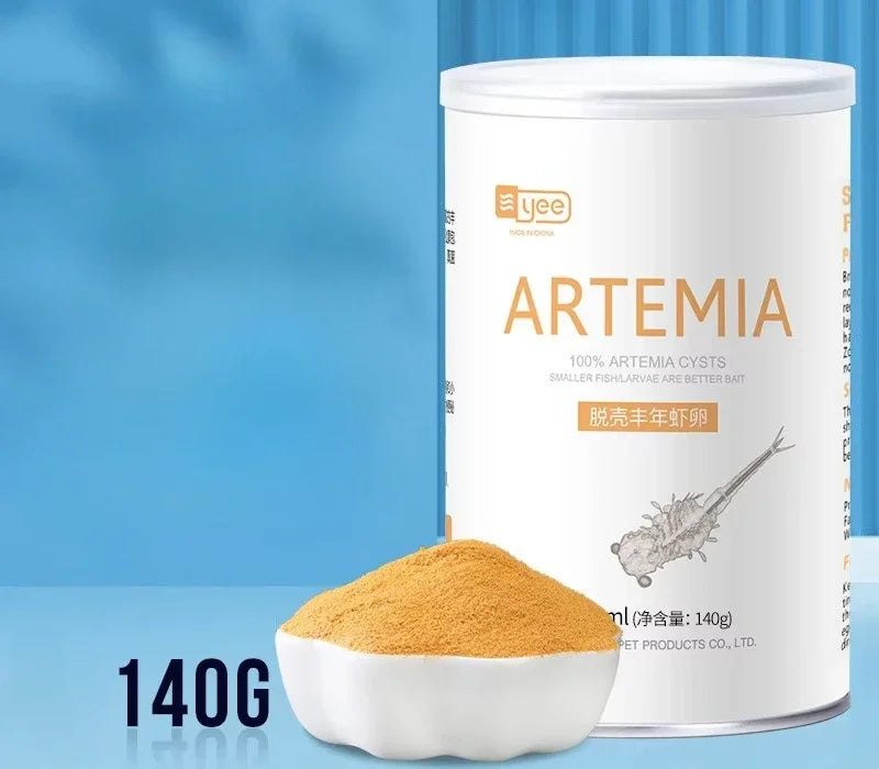 Decapsulated Brine Shrimp Artemia Eggs Fish Food for All Picky Tropical Fish Fist Bite Baby Food