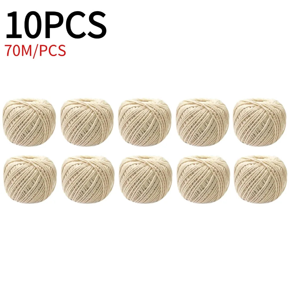 1/2/3/4/5/10/20PCS Cooking Tools Butcher's Cotton Twine Meat Prep Trussing Turkey Barbecue Strings Meat Sausage Tie Rope Cord