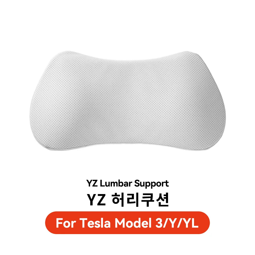 YZ for Tesla Travel Model 3 Y YL Juniper 2021-2026 Neck Pillow Headrest Lumbar Support Breathable Memory Foam Cushion Accessory