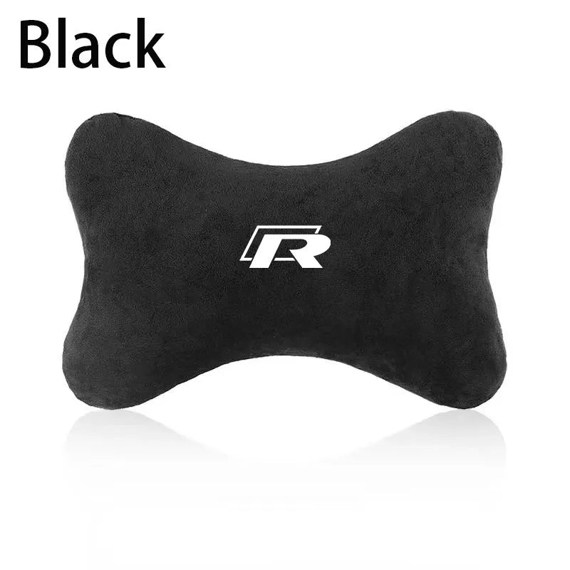 Car seat headrest neck support cushion for Volkswagen R Rline Golf Tiguan Polo CC Passat B7 R36 Scirocco T5 Beetle Golf