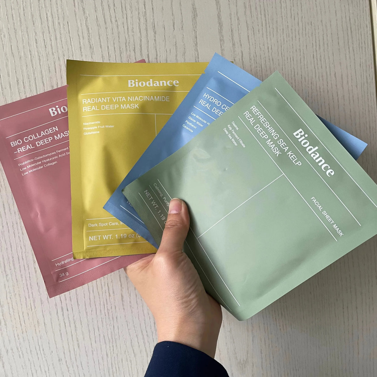 Korean Bio-Collagen Moisturizing Gel Mask Retinol Firming Enhance Skin Elasticity Shrink Pores Barrier Repair Facial Glowing