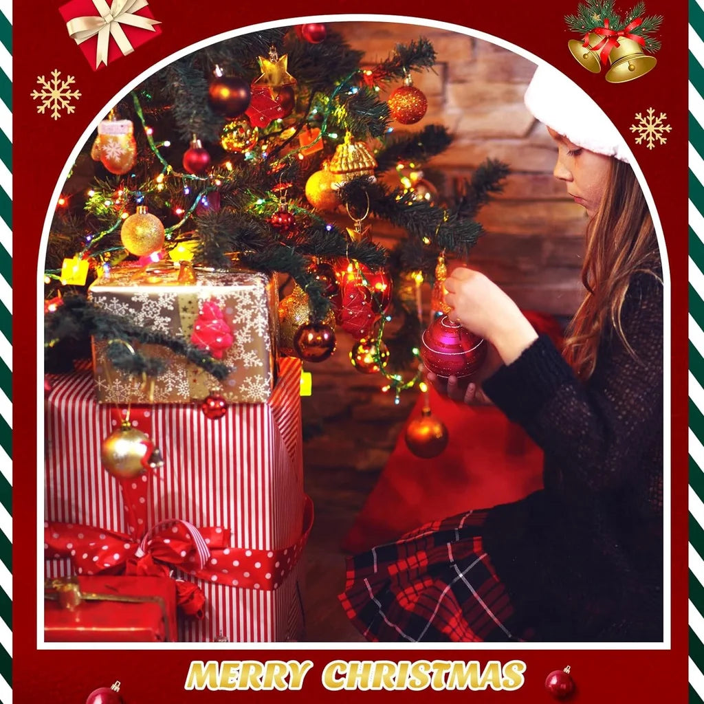 10/20Pcs Glitter Artificial Leaves Bundle Xmas Christmas Tree Decoration Vase Arrangement Home Party DIY Floral Garland Decor