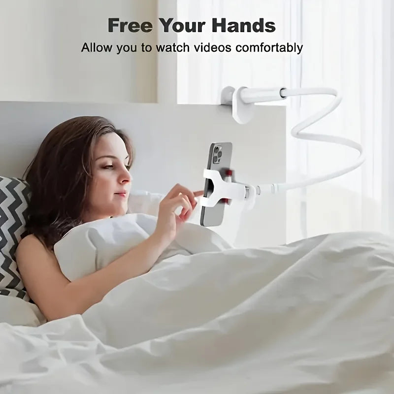 360Rotating Phone Holder Adjustable Long Arm Bed Desk Mount  Cellphone Stand 10in Multifunctional Lazy Bracket Strong Grip