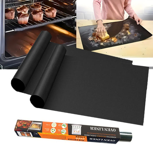 BBQ Grill Mat Non-stick Reusable Heat Resistant Extra Thick Pad Oven Liners Baking Mats Easy Clean Kitchen Outdoor Barbecue Tool