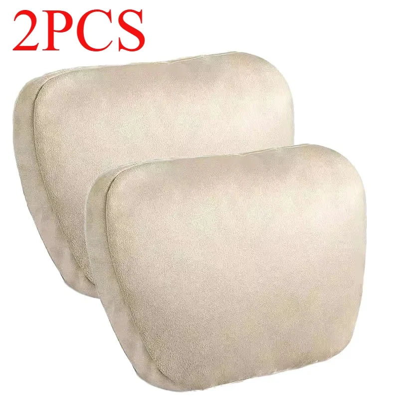 2PCS Car Headrest Neck Support Seat / Maybach Design S Class Soft Universal Adjustable Car Pillow Neck Rest Cushion High Quality